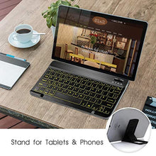 Load image into Gallery viewer, Coastacloud 7 Colors Backlit Bluetooth Keyboard for iPhone/Ipad Air/iPad mini/Ipad Pro, Wireless Keyboard for Samsung Galaxy Smartphone/Tab/Tablet, Easy Connected with iOS/Android/Windows_406