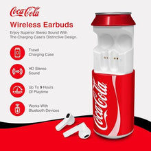 Load image into Gallery viewer, Coca-Cola Can Shaped Wireless Earbuds Bluetooth 5.0 Headphones with Built-in Mic, Voice Assistant Compatibility, 9H Playtime, HD Stereo Sound, Noise Cancelling Compatible with Apple & Android, CocaCola_448