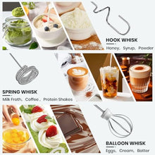 Load image into Gallery viewer, Colarlemo Milk Frother Handheld Rechargeable, Frother Wand Drink Mixer Electric Whisk for Coffee, Detachable With 3 Stainless Whisks, Hand Mixer for Lattes, Cappuccino, Matcha, Egg, No Stand,Black_5189