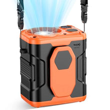 Load image into Gallery viewer, coldSky Upgraded Waist Fan 5 Speeds Clip On Fan, 24 Hrs Cooling for Outdoor, Orange_1