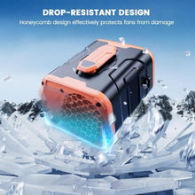 Load image into Gallery viewer, coldSky Upgraded Waist Fan 5 Speeds Clip On Fan, 24 Hrs Cooling for Outdoor, Orange_243
