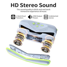 Load image into Gallery viewer, Combess Bluetooth Speaker IPX7 Waterproof, Outdoor Portable Speakers Wireless BT5.3/AUX/TF Card, Extra Long Playtime, Shower Speaker for Home Travel Swimming Pool Party Beach Pool Sports Men Gift, Green_7170