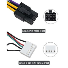 Load image into Gallery viewer, COMeap 24 pin to 6 pin Adapter HP ATX Power Cable Compatible with Z200 Z210 Z220 Z230 Z240 SFF MT TWR Series 4000 6005 8300, ProDesk 600 G1, EliteDesk 800 G1 13.3-inch (34cm), Black_5030