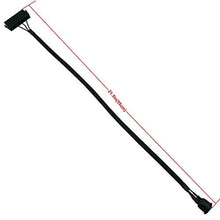 Load image into Gallery viewer, COMeap ATX Power Jumper Cable, 24 Pin ATX Red LED Power On/Off Switch Bridge Adapter Braided 21.5-inch(55cm)_4988