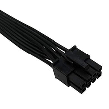 Load image into Gallery viewer, COMeap CPU Cable for EVGA PSUs, CPU 8 Pin Male to CPU 8 Pin (4+4 Detachable) Male EPS-12V Motherboard Power Adapter 25-inch(63cm), Black_4988