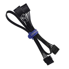 Load image into Gallery viewer, COMeap Molex Power Cable for Cooler Master PSUs, 5 Pin to 3X 4 Pin Molex Hard Drive HDD Power Adapter Splitter for BTC Mining Riser Card 20-in(50cm), MolexPort_1