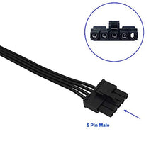 Load image into Gallery viewer, COMeap Molex Power Cable for Cooler Master PSUs, 5 Pin to 3X 4 Pin Molex Hard Drive HDD Power Adapter Splitter for BTC Mining Riser Card 20-in(50cm), MolexPort_4660