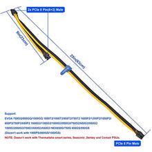 Load image into Gallery viewer, COMeap PCIE Cable for EVGA, PCIe 8 Pin Male to Dual PCIe 8 Pin (6+2) Male GPU Power Cable for EVGA Power Supply 25-inch(63cm), YellowBlackxpcs_4668