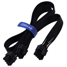 Load image into Gallery viewer, COMeap PCIE Cable for EVGA, PCIe 8 Pin Male to Dual PCIe 8 Pin (6+2) Male GPU Power Cable for EVGA Power Supply 25-inch(63cm) Black, Blackxpcs_1