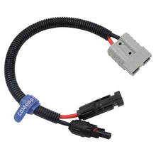 Load image into Gallery viewer, COMeap Solar Panel Connector for Anderson 10AWG, Compatible with MC-4 to 50A/600V Anderson Adapter Plug Charge Extension Cable for Solar Generator Inverter Battery Pack Charger Kit 1.34ft(0.41m), Black_1