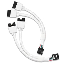 Load image into Gallery viewer, COMeap USB Header Splitter, Motherboard 9 Pin USB 2.0 to Dual 9 Pin Extension Header Cable for PC Computer Internal Motherboard USB Hub White (Pack of 2)_1