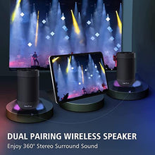 Load image into Gallery viewer, comiso Bluetooth Speaker, Portable Bluetooth Speakers with Wireless Stereo Pairing, Built in Mic, 360 HD Sound,IP65 Waterproof Speaker,Support TF Card, for Home/Party/Outdoor/Beach,Gift For Men/Women_359
