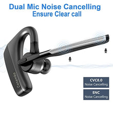 Load image into Gallery viewer, CONAMBO Bluetooth Headset V5.1, 16 Hrs HD Talktime CVC8.0 Dual Mic Noise Cancelling Hands Free Bluetooth Earpiece for Cell Phone iPhone Android Driving Business Office_1530