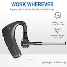 Load image into Gallery viewer, CONAMBO Bluetooth Headset V5.1, 16 Hrs HD Talktime CVC8.0 Dual Mic Noise Cancelling Hands Free Bluetooth Earpiece for Cell Phone iPhone Android Driving Business Office_1531