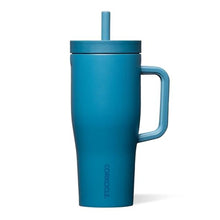 Load image into Gallery viewer, Corkcicle Cruiser - Insulated Tumbler with Handle - Keeps Drinks Cold 20 Hours - Spill-Proof Dual Lid - Triple-Insulated - Summer Drinkware Gift - Keeps Drinks Ice Cold - 22 oz - North Shore, NorthShore_1
