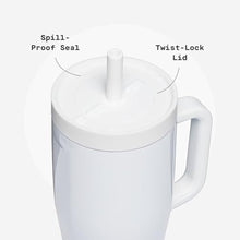 Load image into Gallery viewer, Corkcicle Cruiser - Insulated Tumbler with Handle - Keeps Drinks Cold 20 Hours - Spill-Proof Dual Lid - Triple-Insulated - Summer Drinkware Gift - Keeps Drinks Ice Cold - 22 oz - Gloss White_5946