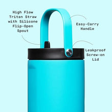Load image into Gallery viewer, Corkcicle Go Cup XL - Leak-Proof Travel Tumbler - Triple Insulated Stainless Steel Water Bottle - Easy-Carry Handle - Summer Drinkware Gift - Keeps Drinks Ice Cold - 30 oz - Capri Blue, CapriBlue_5516