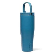 Load image into Gallery viewer, Corkcicle Go Cup XL - Leak-Proof Travel Tumbler - Triple Insulated Stainless Steel Water Bottle - Easy-Carry Handle - Summer Drinkware Gift - Keeps Drinks Ice Cold - 30 oz - North Shore, NorthShore_1