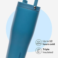 Load image into Gallery viewer, Corkcicle Go Cup XL - Leak-Proof Travel Tumbler - Triple Insulated Stainless Steel Water Bottle - Easy-Carry Handle - Summer Drinkware Gift - Keeps Drinks Ice Cold - 30 oz - North Shore, NorthShore_5510