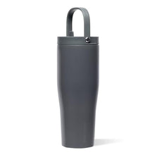 Load image into Gallery viewer, Corkcicle Go Cup XL - Leak-Proof Travel Tumbler - Triple Insulated Stainless Steel Water Bottle - Easy-Carry Handle - Summer Drinkware Gift - Keeps Drinks Ice Cold - 30 oz - Flint_1