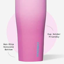 Load image into Gallery viewer, Corkcicle Go Cup XL - Leak-Proof Travel Tumbler - Triple Insulated Stainless Steel Water Bottle - Easy-Carry Handle - Summer Drinkware Gift - Keeps Drinks Ice Cold - 30 oz - Pink Pop, PinkPop_5527