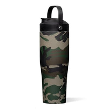 Load image into Gallery viewer, Corkcicle Protein Shaker - Built-In Agitator & Fruit Strainer Lid - 30oz - Woodland Camo, WoodlandCamo_1
