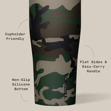 Load image into Gallery viewer, Corkcicle Protein Shaker - Built-In Agitator & Fruit Strainer Lid - 30oz - Woodland Camo, WoodlandCamo_5482