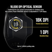 Load image into Gallery viewer, Corsair Dark CORE RGB PRO SE Wireless FPS/MOBA Gaming Mouse with Qi Charging 18,000 DPI 8 Programmable Buttons Sub-1ms Wireless iCUE Compatible PC, Mac, PS5, PS4, Xbox Black_2330