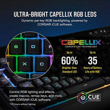 Load image into Gallery viewer, Corsair K57 RGB Wireless Gaming Keyboard - <1ms Response time with Slipstream Wireless - Connect with USB dongle, Bluetooth or Wired - Individually Backlit RGB Keys, Black_223
