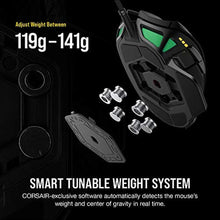 Load image into Gallery viewer, Corsair NIGHTSWORD RGB Gaming Mouse for FPS, MOBA - 18,000 DPI - 10 Programmable Buttons - Weight System - iCUE Compatible - Black_2320