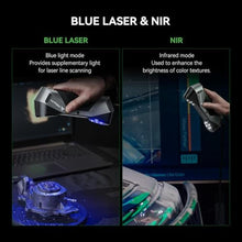 Load image into Gallery viewer, Creality CR-Scan Raptor 3D Scanner, 60fps Blue Laser & NIR, 0.02mm Accuracy, 24-Bit Color, Scans 5-2000mm Objects, Anti-Shake Tracking for Windows macOS, Black_1388