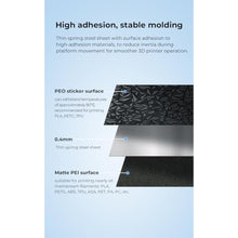 Load image into Gallery viewer, Creality Upgraded Double-sided Printing Platform 235*235mm (Glossy PEO + Coated PEI), Magnetic Flexible Steel Plate, 3D Printer Platform for K1/Ender-3 S1/5 S1/3 S1Pro/3/3 Pro/3S/3V2/Ender-5/5S/5Pro, DoublesidedPlatformglossyPeoCoatedPei_688