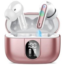 Load image into Gallery viewer, Csasan Wireless Earbuds, 2024 Bluetooth Headphones 5.3 HiFi Stereo Earphones, 40H Playtime in-Ear Earbud, Bluetooth Earbud with Dual Mic Call, IP7 Waterproof Earphones Sport Headset for iOS, Rose_1