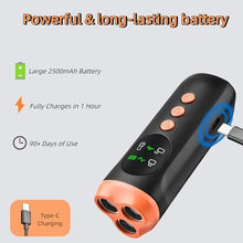 Load image into Gallery viewer, Cwyza Dog Ultrasonic Bark Control -Upgraded Barking Deterrent Devic,Rechargeable&Portable Ultrasonic Dog Trainer,Safe and Humane Bark Control Tool for Dogs, BlackandOrange_1616