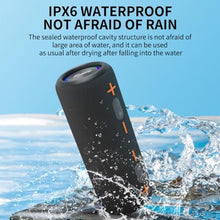 Load image into Gallery viewer, CYBORIS 2 in 1 Portable Splittable Bluetooth Speaker, Waterproof Split Wireless Speaker Bluetooth V5.3 with 20W Loud Stereo Sound, 24H Playtime, True Wireless Pairing for Home, Outdoor or Travel, Black_1336