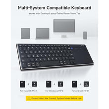 Load image into Gallery viewer, CZUR K5S Bluetooth Keyboard with Touchpad, Wireless & Wired Keyboard_37