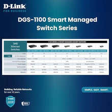 Load image into Gallery viewer, D-Link 5-Port Gibabit Smart Managed PoE Powered Switch/Extender | 2 PoE Ports (requires PoE Power)| L2 | VLANs| Web Managed |Desktop| Fanless | NDAA Compliant | Lifetime Warranty (DGS-1100-05PDV2), Black_948