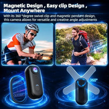 Load image into Gallery viewer, dahocamgo 4K Mini Body Camera, Waterproof Wearable Cam, Black_833