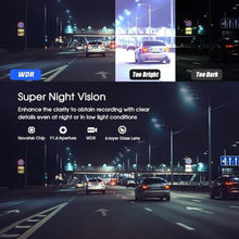 Load image into Gallery viewer, Dash Cam Front and Rear, Avylet 4K/1080P Wi-Fi Dash Camera for Cars with APP, Dual Dashcam Camera, 2'' IPS Screen, Super Night Vision, WDR, 24H Parking Mode, 170 Wide Angle, G-Sensor, Loop Recording, Black_2228