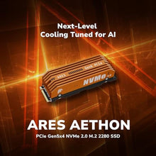 Load image into Gallery viewer, DATO 2TB Gen5 M.2 2280 SSD with Heatsink PCIe 5.0 x4 Internal Solid State Drive Up to 12,000MB/s Read, 10,000MB/s Write HighSpeed, Durable, Easy Install, Compatible with Gen5 M.2- ARES Aethon_525