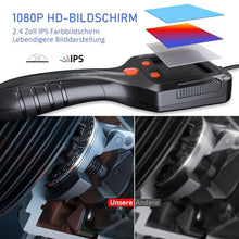 Load image into Gallery viewer, Daxiongmao Borescope Camera, 1080P HD IP67 Waterproof Endoscope with LED Light, Flexible Snake Camera for Automotive Engine, Pipe, Wall & Vent Inspection, Black_125