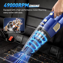Load image into Gallery viewer, DBHAL Handheld Vacuum Cordless, 15000PA Powerful Suction Car Vacuum Cleaner Lightweight with Multi Accessories, Hand held Vacuum Cleaner Dust Busters Cordless Rechargeable for Car Home, Blue_6201