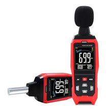 Load image into Gallery viewer, Decibel Meter Data Logger Digital Sound Level Meter with Alarm, A/C/Z Weighting dB SPL Meter 30~130dB, 1999 Data Record, Noise Measure Device with Data Hold Backlight for Home, Factory, Classroom, DATALOGGINGWITHALARMTEMPMETERFUNCTION_1