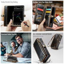 Load image into Gallery viewer, Defencase for Samsung Galaxy Z Fold 5 Wallet Case with Card Holder, Coffee_7555