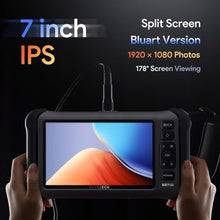 Load image into Gallery viewer, DEPSTECH 7'' IPS Endoscope Camera with Lights, 1080P Triple-Lens Digital Borescope Tool, Inspection Camera with Split Screen, Sound Recording, 16.5ft IP67 Waterproof Snake Cable, 180 Rotation View_27