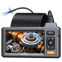 Load image into Gallery viewer, DEPSTECH Dual Lens Endoscope, 1080P HD Borescope Inspection Camera with Light, Split Screen, 7.9 mm Waterproof Scope Camera, 16.5ft Semi-Rigid Cable, Carrying Case, Orange_1