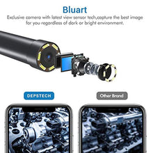 Load image into Gallery viewer, DEPSTECH WiFi Endoscope, 8.0MP HD Auto Focus Inspection Camera, 8 LED Wireless Borescope, 3350mAh Battery, Zoomable Snake Camera for Android & iPhone & Tablet-16.5ft_903