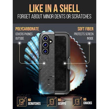 Load image into Gallery viewer, Designed for Samsung Galaxy S25+ Case with Belt Clip Holster, Black_9315