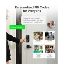 Load image into Gallery viewer, DESLOC B200 Fingerprint Smart Door Lock with App Control, Keyless Entry Deadbolt for Front Door, Auto Lock, Touchscreen Keypad, 8 Unlock Methods, USB-C Backup Power, 12-Month Battery, BHMA Grade3, Black_5332