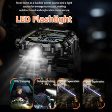 Load image into Gallery viewer, Desong Military Smart Watch for Men (Make/Answer Call), 2.01" HD Screen Smartwatches for Android and iPhone,Long Time Standby Fitness Tracker/Flashlight/Waterproof/Heart Rate/Sleep/100+ Sport Modes, Black_1747